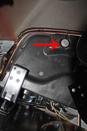 bottom of light mounting